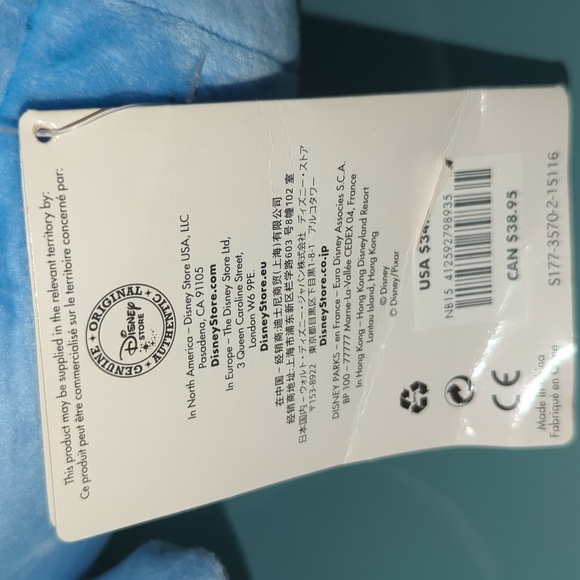 Vintage Disney Stitch Tsum Tsum Plush Set, Small Bag 8" Bag and 3 Stuffies - Picture 5 of 8